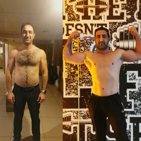 Elazig FitClub Academy kas gelisimi donusumu 8 ayda 12 kilo kas